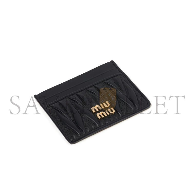 MIU MIU MATELASSÉ NAPPA LEATHER CARD HOLDER 5MC076 (10.5*8cm)